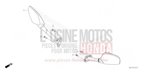 MIRROR (CBR650RA) CBR650RAN de 2022